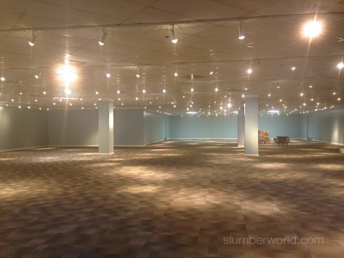 New paint and new carpet welcome the space.