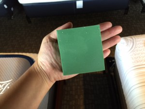 Here is a block of cool gel before it is broken down into the beads. Can tell it is cool right away by touch!